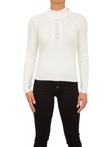 Жіночий светр LIU JO MAGLIA CHIUSA M/L DOLCEVITA BIANCO