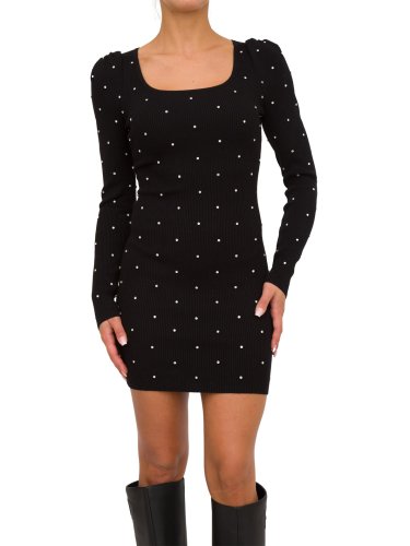 Женское платье LIU JO ECS ABITO MAGLIA M/L CASTONI NERO