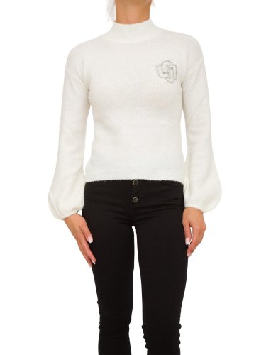Женский свитер LIU JO MAGLIA CHIUSA M/L LUPETTO BIANCO