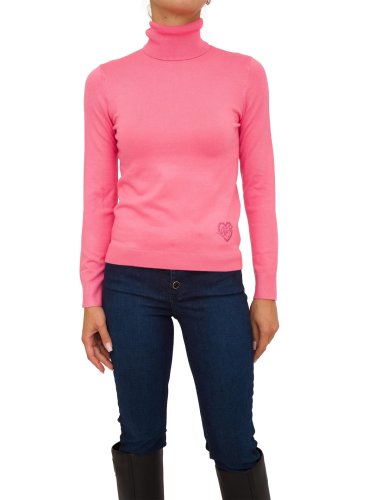 Женский свитер LIU JO ECS MAGLIA M/L DVITA COLORLOGO ROSA