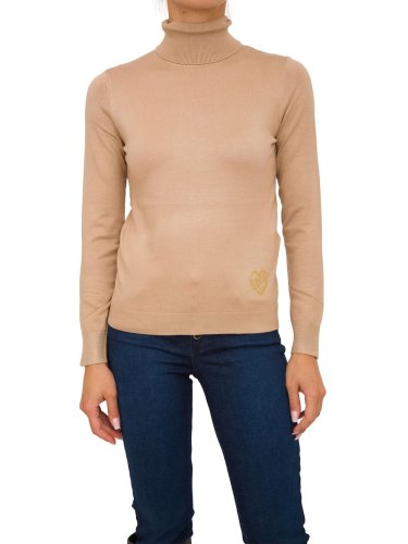 Жіночий светр LIU JO ECS MAGLIA M/L DVITA COLORLOGO BEIGE