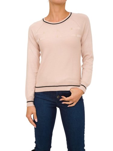 Женский свитер LIU JO ECS MAGLIA CHIUSA M/L ROSA