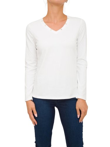 Женская футболка LIU JO ECS T-SHIRT  M/L BIANCO