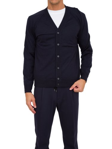 Мужской кардиган PAOLO PECORA Maglia Cardigan BLU