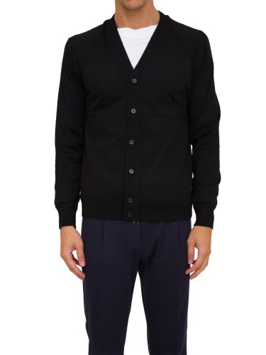Мужской кардиган PAOLO PECORA Maglia Cardigan NERO