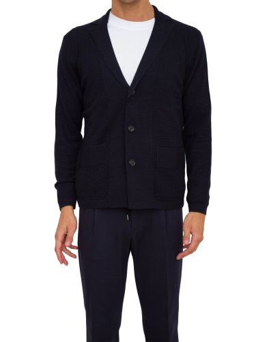 Чоловічий кардиган PAOLO PECORA Maglia Cardigan BLU