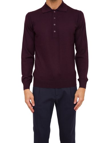 Чоловіче поло PAOLO PECORA Maglia A Polo BORDEAUX