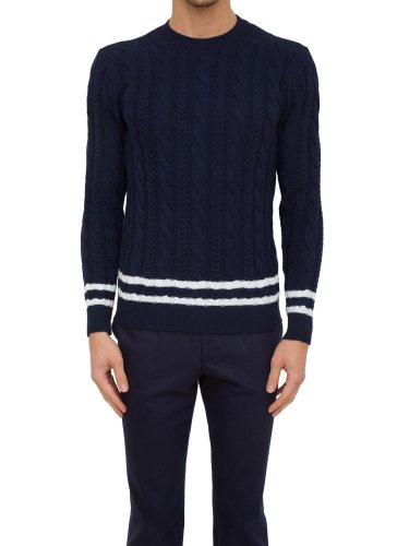 Чоловічий светр ELEVENTY  ROUND NECK SWEATER BLU