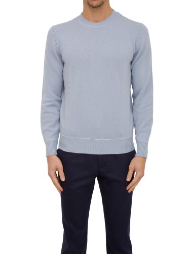 Чоловічий светр ELEVENTY ROUND NECK SWEATER BLU