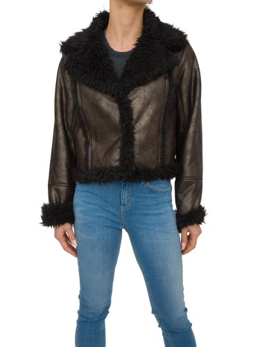 Женское пальто NENETTE CAPPOTTO CORTO ECOMONTONE NERO