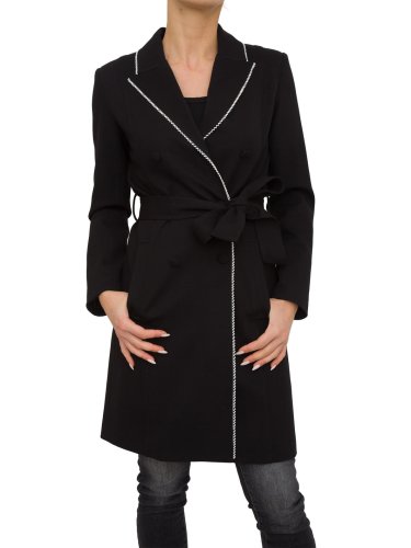 Женский тренч TWIN-SET TRENCH CORTO NERO