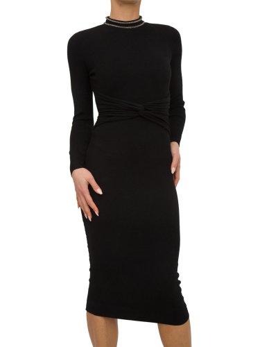 Жіноче плаття NENETTE MAGLIA C/NODO SERPENTINA STRASS NERO