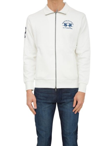 Чоловіча толстовка LA MARTINA MAN FLEECE BRUSHED FLEECE BIANCO