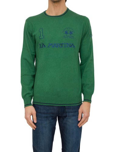 Чоловічий светр LA MARTINA MAN SWEATER LAMBSCOT VERDE
