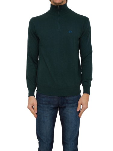 Мужской свитер LA MARTINA MAN HALF ZIP TRICOT VERDE
