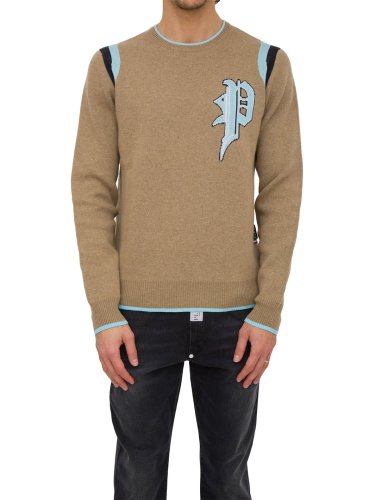 Мужской свитер PHILIPP PLEIN PULLOVER ROUND NECK LS BEIGE