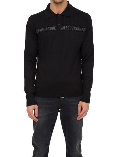 Чоловіче поло BIKKEMBERGS MAGLIA NERO