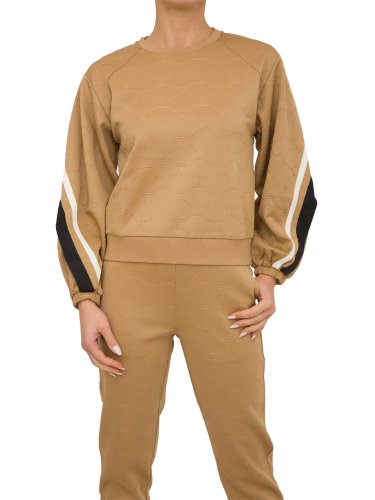 Женская толстовка TWIN-SET FELPA CHIUSA CAMMELLO