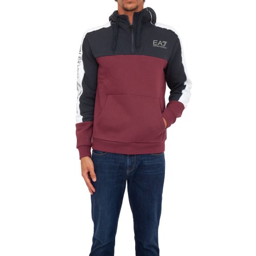 Мужская толстовка EA7 EMPORIO ARMANI SWEATSHIRT BORDEAUX