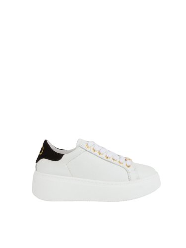 Жіночі кросівки TWIN-SET SNEAKERS BASSA IN PELLE BIANCO