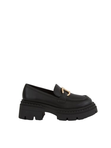Жіноче класичне взуття TWIN-SET MOCASSINO CON OVAL T NERO
