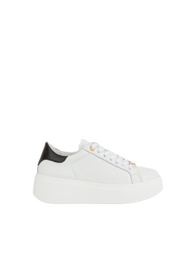 Женские кроссовки TWIN-SET SNEAKER C/TOPPONE IN CONTRASTO E PASSALACCI OVAL T BIANCO
