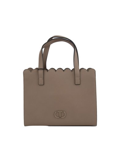 Женская сумка с ручками TWIN-SET SHOPPER PICCOLA TAUPE