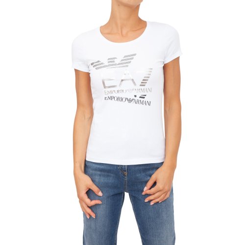 Женская футболка EA7 EMPORIO ARMANI T-SHIRT BIANCO