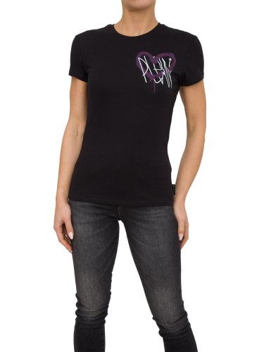 Женская футболка PHILIPP PLEIN T-SHIRT ROUND NECK SS NERO