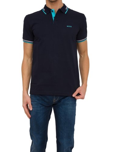 Мужское поло BOSS Jersey BLU