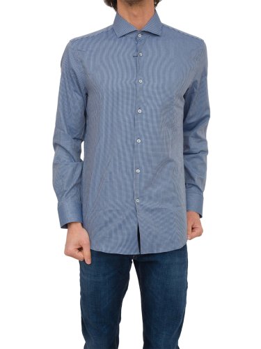Мужская рубашка с длинным рукавом BOSS Shirts BLU