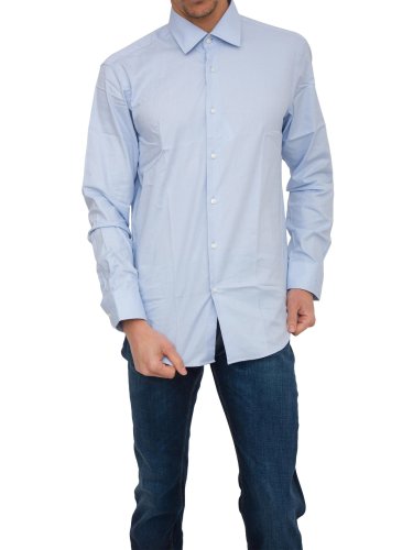 Чоловіча сорочка з довгим рукавом BOSS Shirts AZZURRO
