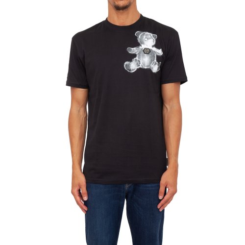 Чоловіча футболка PHILIPP PLEIN T-shirt Round Neck SS Teddy Bear NERO
