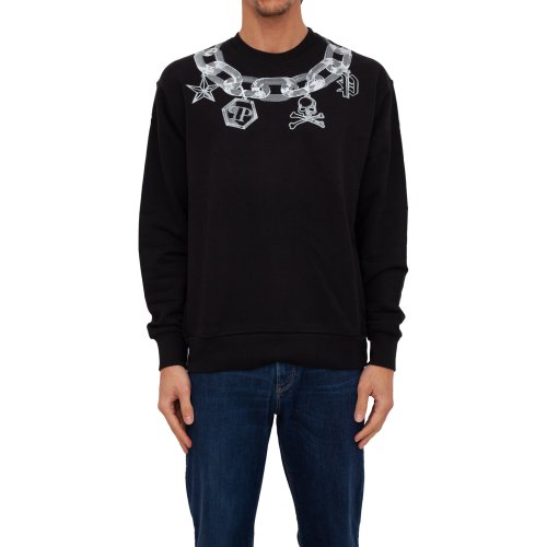 Чоловіча толстовка PHILIPP PLEIN Sweatshirt LS NERO
