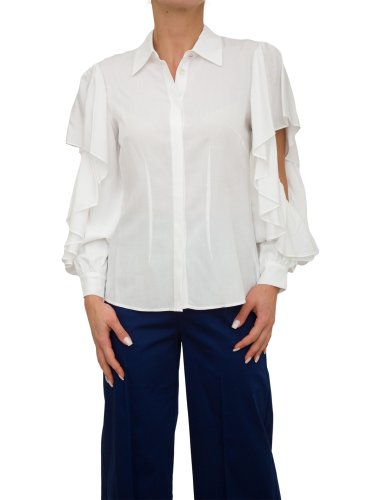 Жіноча сорочка з довгим рукавом FRACOMINA SHIRT BIANCO