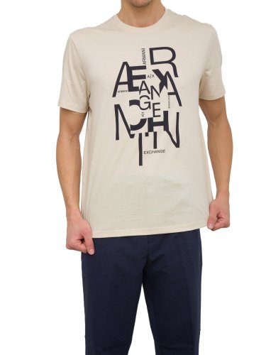 Чоловіча футболка  ARMANI EXCHANGE T-SHIRT BEIGE