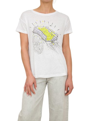 Жіноча футболка  ARMANI EXCHANGE T-SHIRT GIROCOLLO BIANCO