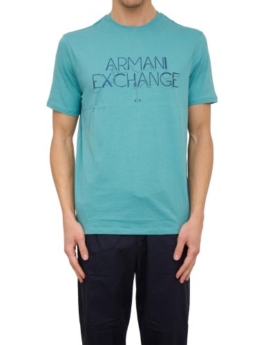 Чоловіча футболка  ARMANI EXCHANGE T-SHIRT ACQUAMARINA