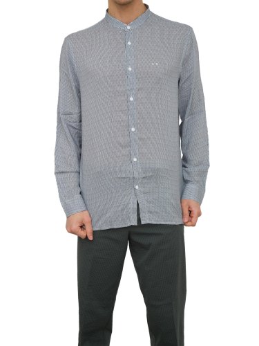 Чоловіча сорочка з довгим рукавом ARMANI EXCHANGE CAMICIA BLU