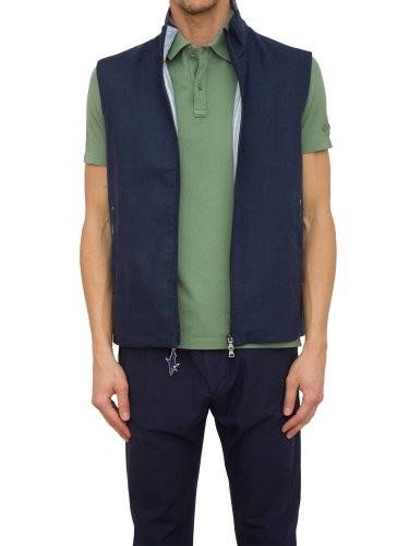 Чоловічий жилет PAUL&SHARK GILET IN COTONE BLU