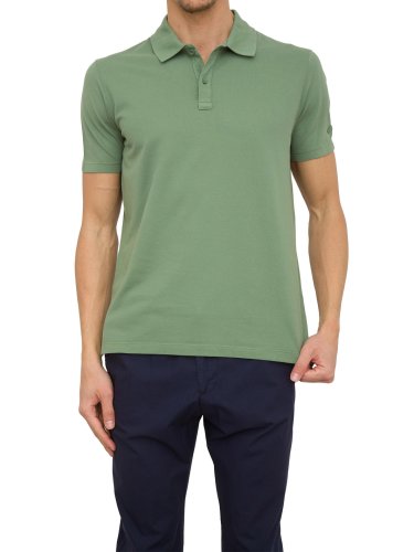 Мужское поло PAUL&SHARK POLO IN COTONE VERDE