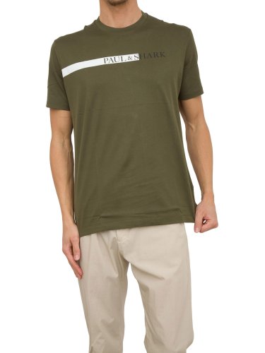 Чоловіча футболка PAUL&SHARK T-SHIRT IN COTONE VERDE