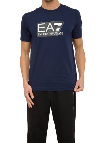 Мужская футболка  EA7 EMPORIO ARMANI T-SHIRT BLU