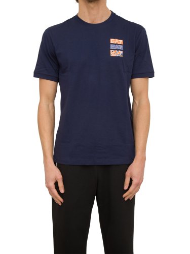 Мужская футболка  EA7 EMPORIO ARMANI T-SHIRT BLU