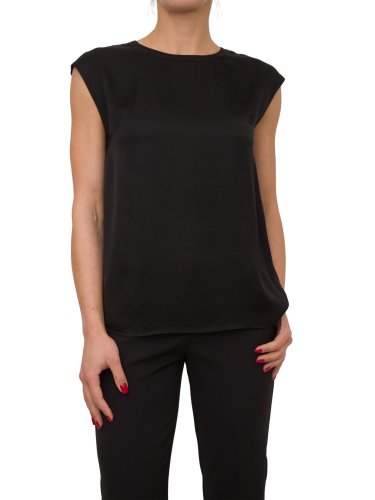 Женская блузка NENETTE BLUSA M/C RASO VISCOSA SILK TOUCH NERO