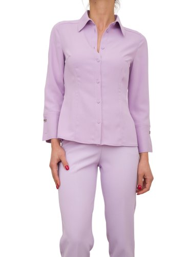 Женская рубашка с длинным рукавом NENETTE CAMICIA MANICA LUNGA  FLUIDO POLY UNITO LILLA