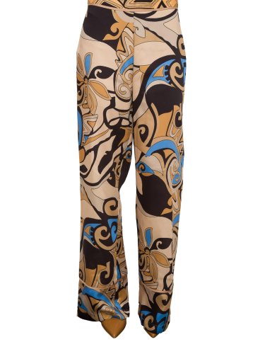 Женские повседневные брюки NENETTE PANTALONE TESSUTO TWILL POLY STAMPA FOULARD FANTASIA