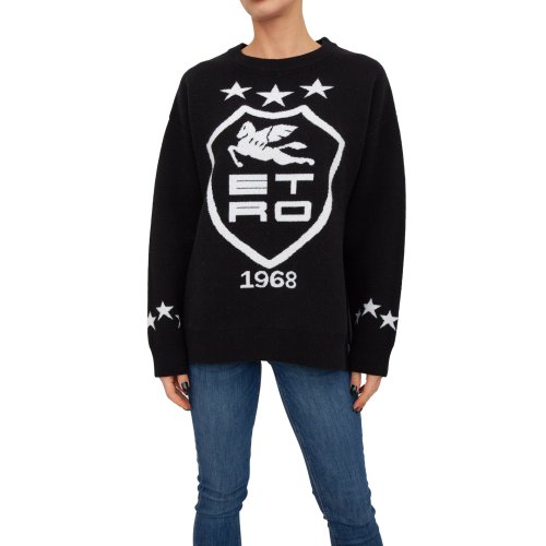 Жіночий светр ETRO MAGLIA GIROCOLLO OVER SKYLARK NERO