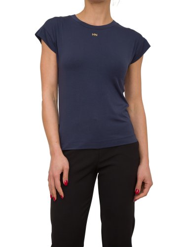 Женская футболка NENETTE T-SHIRT MANICA CORTA GIROCOLLO PORTALOGO CARRY OVER BLU