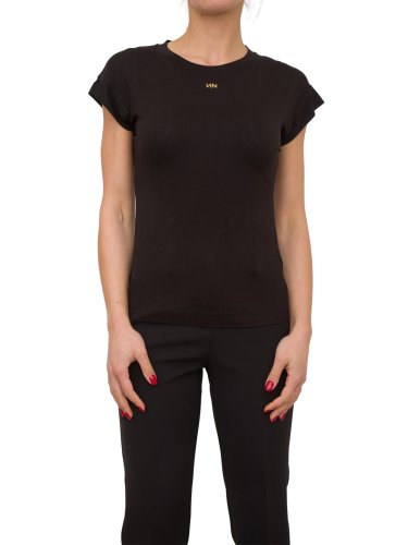 Женская футболка NENETTE T-SHIRT MANICA CORTA GIROCOLLO PORTALOGO CARRY OVER NERO